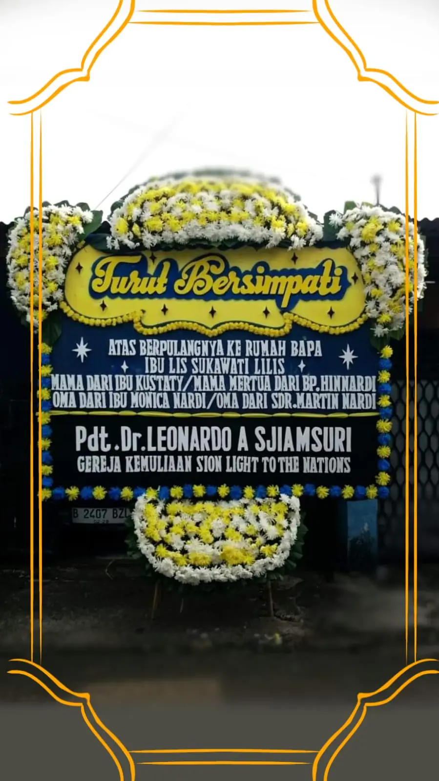 Toko Bunga Duka Cita di Abadi Funeral Home Jakarta Barat Rangkaian Bunga Papan Duka Cita